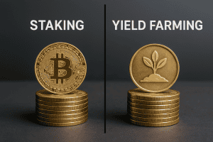 Staking vs Yield Farming