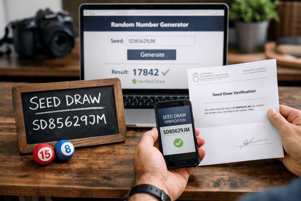 How UK Competition Websites use Seed Draw verifications